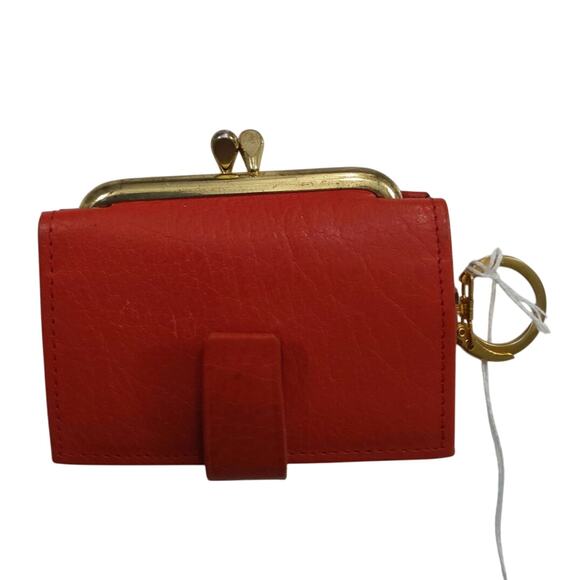 ⏳Rolfs red cowhide coin purse keychain vintage. Unique Western - Picture 1 of 5